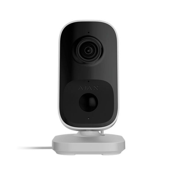 Ajax Камера видеонаблюдения IndoorCam, внутренняя, 4мп, 110&deg; вертикальный 60&deg; горизонтальный, ик 8м, искусственный интеллект, wi-fi, белая 000053542 фото