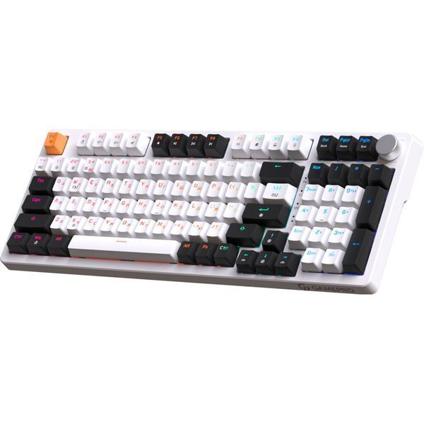 Клавіатура GamePro MK170W Hot-Swap Red Swich RGB USB UA White (MK170W) MK170W фото