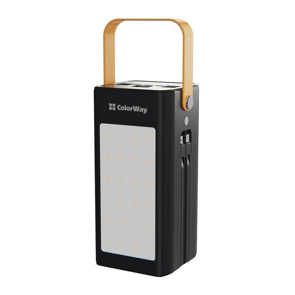 Универсальная батарея ColorWay 80000mAh LCD/Lamp (USB QC3.0 + USB-C Power Delivery 22.5W) Black (CW-PB800LPA8BK-PDD) CW-PB800LPA8BK-PDD фото