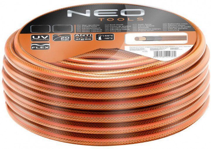 Шланг садовий Neo Tools Economic, 1/2", 50м, 4 шари, до 20бар, -10&hellip;+50&deg;C 15-802 фото