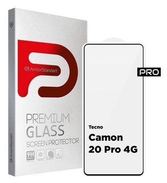 Защитное стекло ArmorStandart Pro для Tecno Camon 20 Pro 4G Black (ARM68940) ARM68940 фото