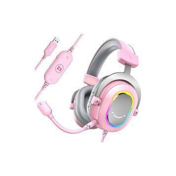 Наушники Fifine H6 RGB 7.1 Pink (H6P) H6P фото