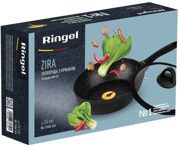 Сковорода Ringel Zira глубокая 24 см с/кр (RG-11006-24h) RG-11006-24h фото
