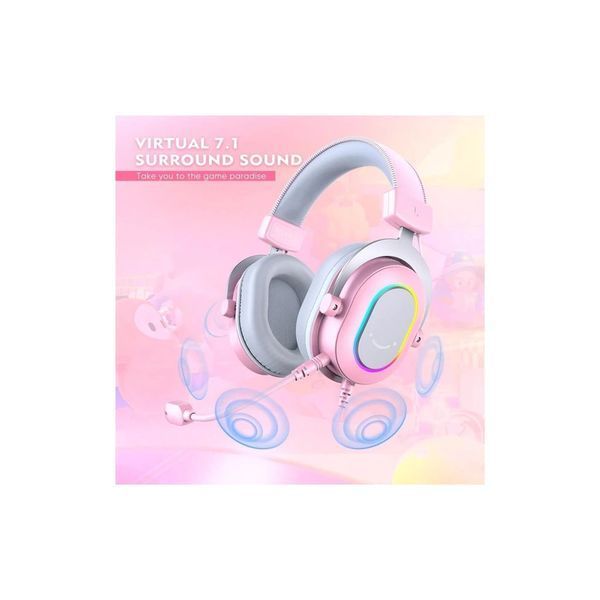 Навушники Fifine H6 RGB 7.1 Pink (H6P) H6P фото