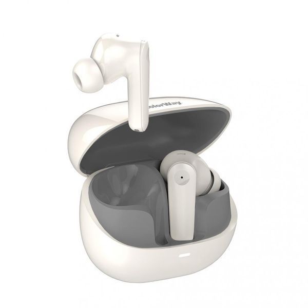 Навушники TWS СolorWay Slim Earbuds Long Life Beige (CW-TWS1BE) CW-TWS1BE фото