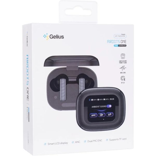 Наушники TWS Gelius Airdots One ANC/ENC GP-TWS003X Black GP-TWS003X Black фото