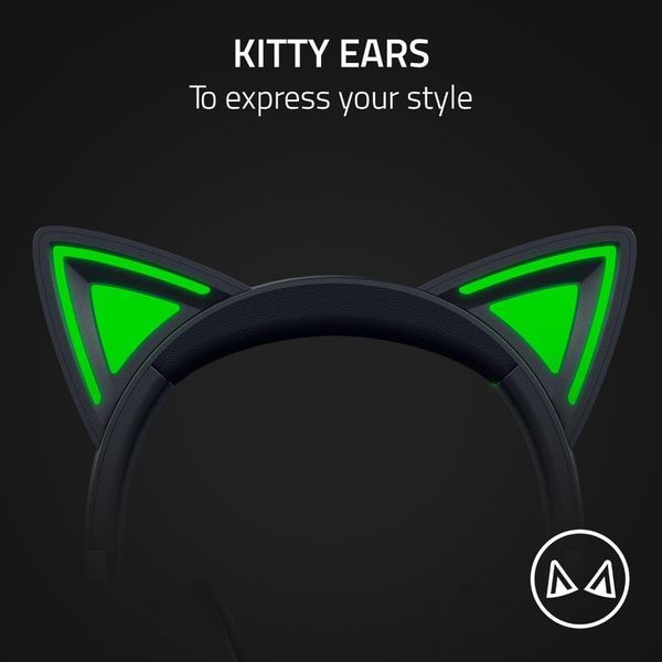 Навушники RAZER Kraken Kitty V2, Black (RZ04-04730100-R3M1) RZ04-04730100-R3M1 фото
