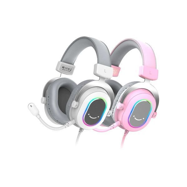 Навушники Fifine H6 RGB 7.1 Pink (H6P) H6P фото