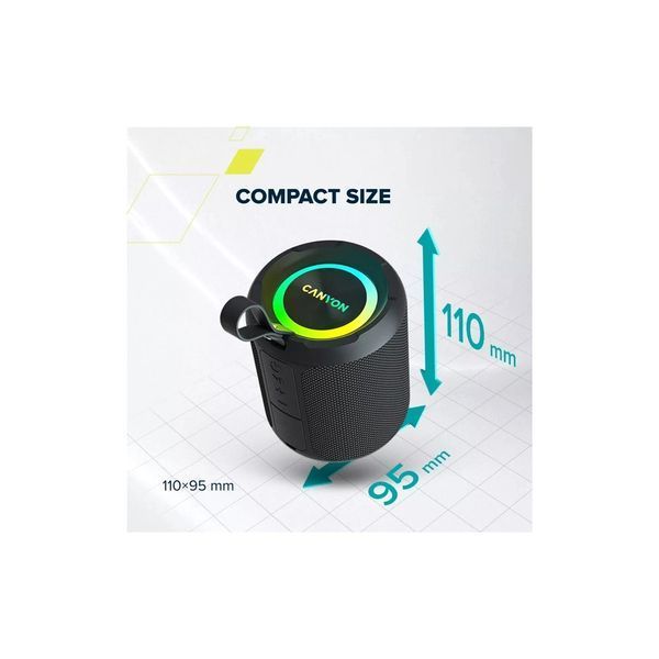 Акустична система Canyon OnMove 11 Black (CNE-CBTSP11) CNE-CBTSP11 фото