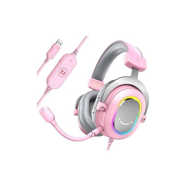 Навушники Fifine H6 RGB 7.1 Pink (H6P) H6P фото