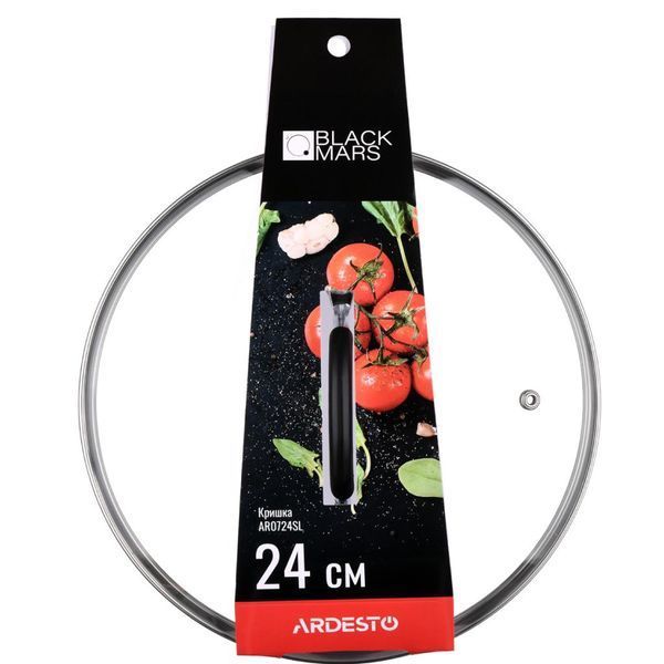 Крышка для посуды Ardesto Black Mars 24 см (AR0724SL) AR0724SL фото
