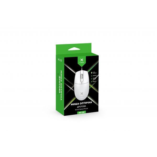 Мышка Vinga MS-110 White MS-110 White фото
