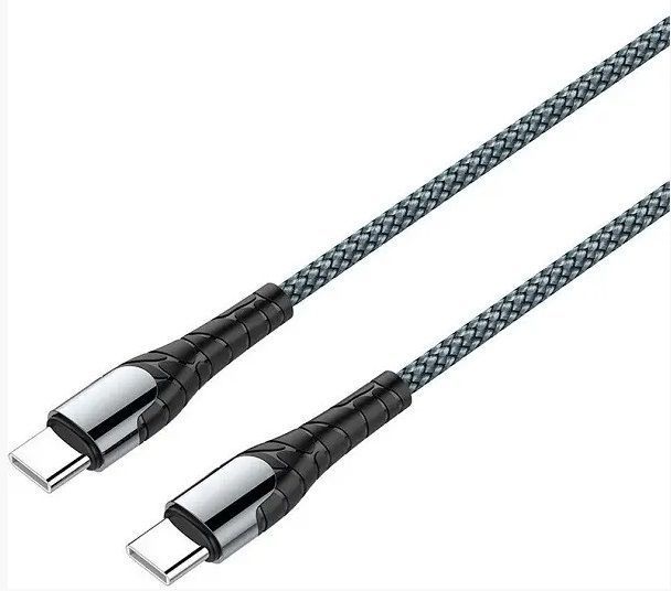 Кабель Colorway Type-C - Type-C (PD Fast Charging) 3.0А (65W) 2м серый (CW-CBPDCC039-GR) CW-CBPDCC039-GR фото