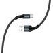 Кабель ColorWay USB - Type-C (nylon) 2.4A 1м чорний (CW-CBUC045-BK) CW-CBUC045-BK фото 4