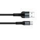 Кабель ColorWay USB - Type-C (nylon) 2.4A 1м чорний (CW-CBUC045-BK) CW-CBUC045-BK фото 7