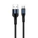 Кабель ColorWay USB - Type-C (nylon) 2.4A 1м чорний (CW-CBUC045-BK) CW-CBUC045-BK фото 2