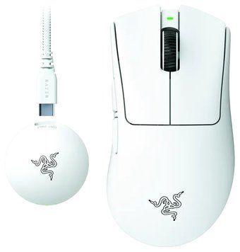 Мышка Razer DeathAdder V4 PRO Wireless White (RZ01-05330200-R3G1) RZ01-05330200-R3G1 фото