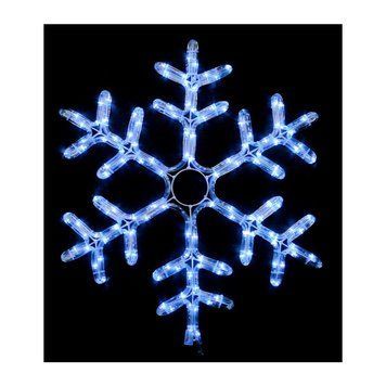 Гірлянда Delux Motif flash Snowflake 55 см білий IP44 EN (90012963) 90012963 фото