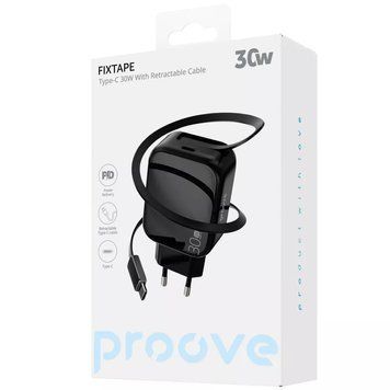 Зарядное устройство для Proove Fixtape GaN (30W) Type-C Black (WCFP30010201) WCFP30010201 фото