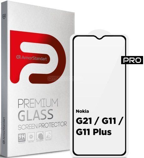 Защитное стекло ArmorStandart Pro для Nokia G21/G11/G11 Plus Black (ARM61707) ARM61707 фото