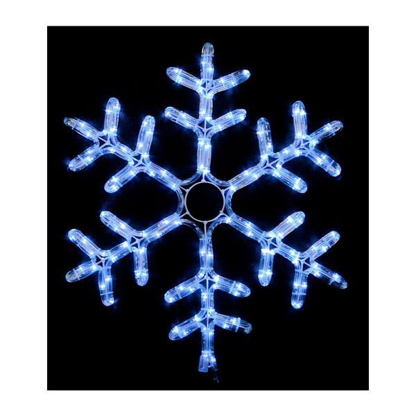 Гірлянда Delux Motif flash Snowflake 55 см білий IP44 EN (90012963) 90012963 фото