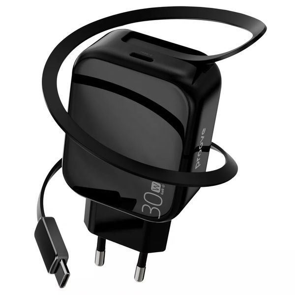 Зарядний пристрій Proove Fixtape GaN (30W) Type-C Black (WCFP30010201) WCFP30010201 фото