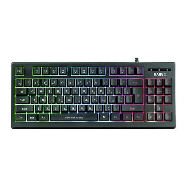 Клавіатура Marvo K607 3 colors-LED USB (K607) K607 фото