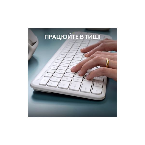 Клавіатура Logitech K950 Bluetooth/Wireless UA Off-White (920-012466) 920-012466 фото