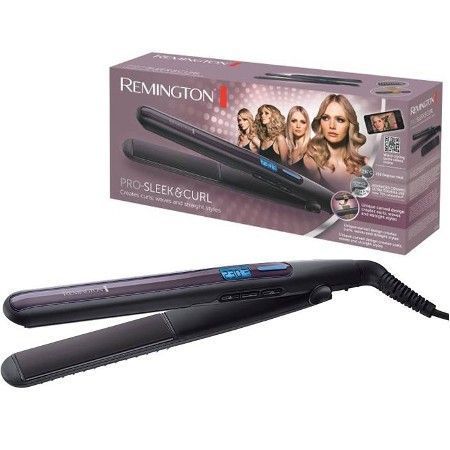 Remington Випрямитель Pro-Sleek & Curl, >300Вт, 150-230С, дисплей, керамика, черный S6505 фото