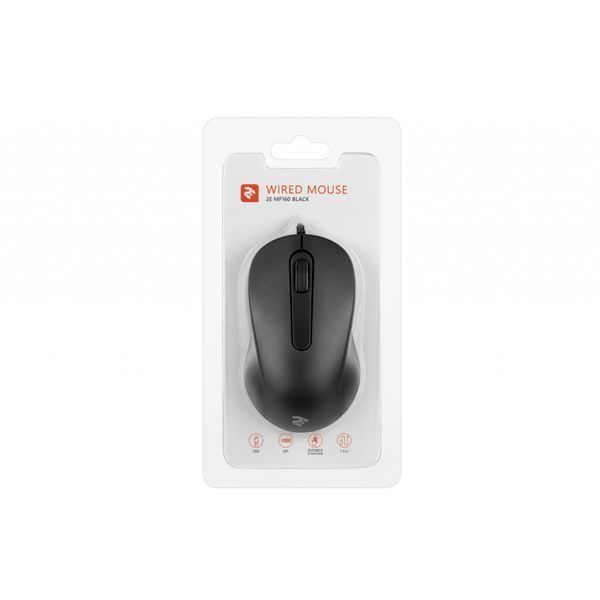 Мишка 2E MF160 USB Black (2E-MF160UB) 2E-MF160UB фото