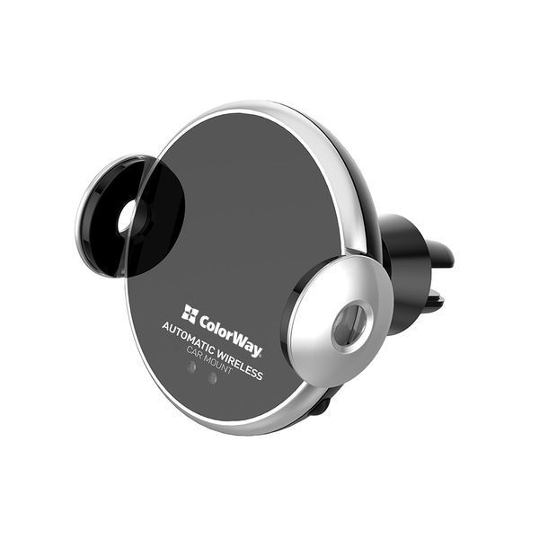 Тримач автомобільний ColorWay AutoSense Car Wireless Charger 2 15W Black (CW-CHAW036Q-BK) CW-CHAW036Q-BK фото