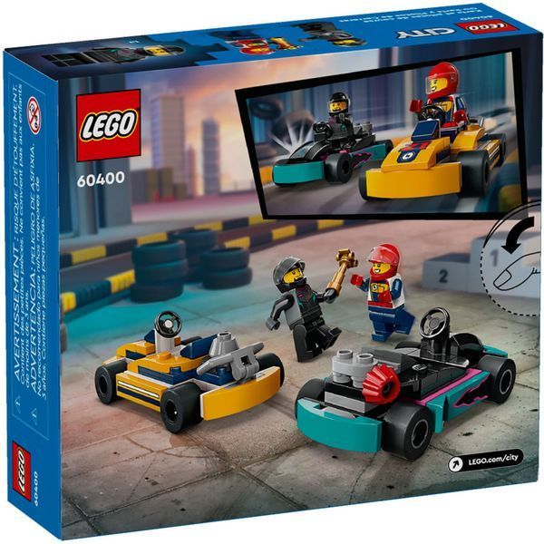 Конструктор LEGO City Картинг и гонщики 99 деталей (60400) 60400 фото