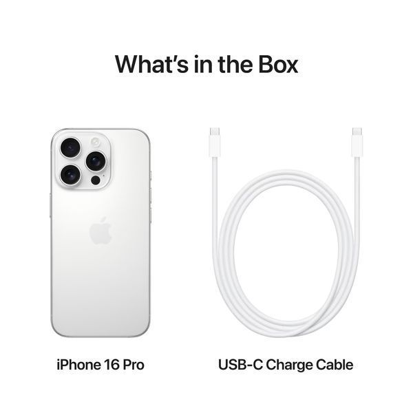 Смартфон Apple iPhone 16 Pro 1Tb White Titanium MYNT3 фото