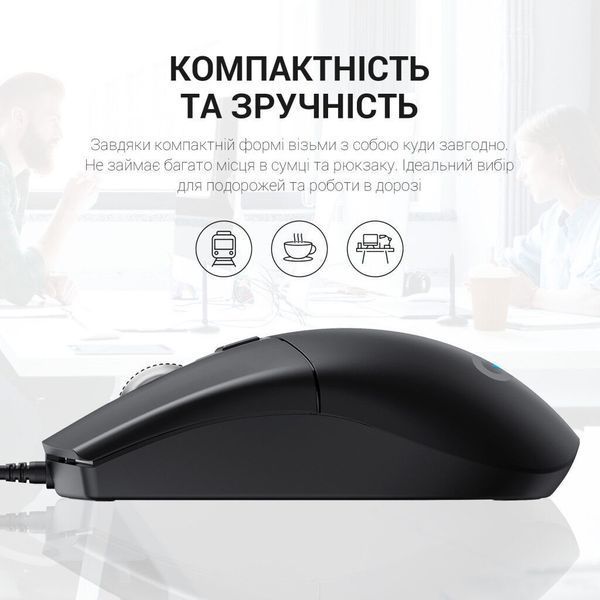 Мышка OfficePro M115 USB Black (M115) M115 фото