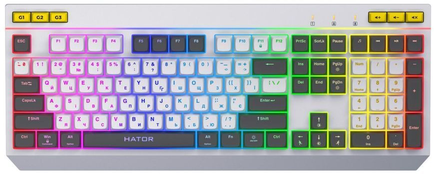 Клавиатура HATOR Icefall (HTK405UA) White HTK405UA фото