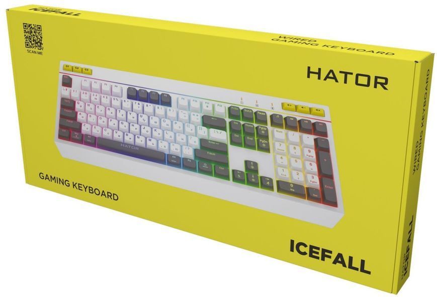Клавиатура HATOR Icefall (HTK405UA) White HTK405UA фото
