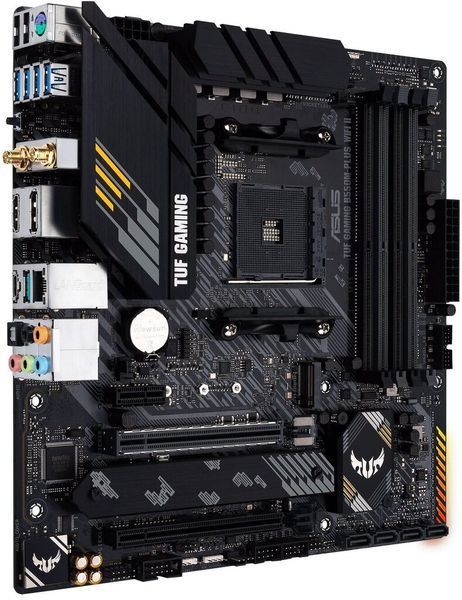 Материнcька плата ASUS TUF GAMING B550M-PLUS WIFI II sAM4 B550 4xDDR4 M.2 HDMI DP Wi-Fi BT mATX 90MB19Y0-M0EAY0 фото