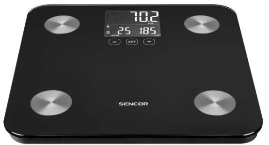 Sencor Весы напольные SBS6025WH, 180 кг, 3хААА, стекло, черный SBS6026BK фото