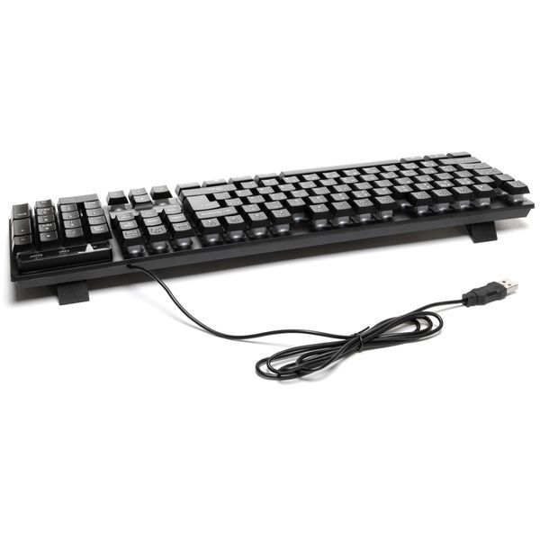 Клавіатура H&ouml;lmer K-01GS RGB Backlight USB UA Black (K-01GS) K-01GS фото