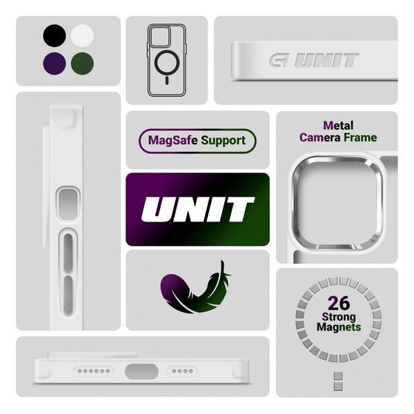 Накладка ArmorStandart Unit MagSafe для Apple iPhone 15 Pro Max Matte Clear Silver (ARM69350) ARM69350 фото