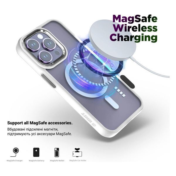 Накладка ArmorStandart Unit MagSafe для Apple iPhone 15 Pro Max Matte Clear Silver (ARM69350) ARM69350 фото