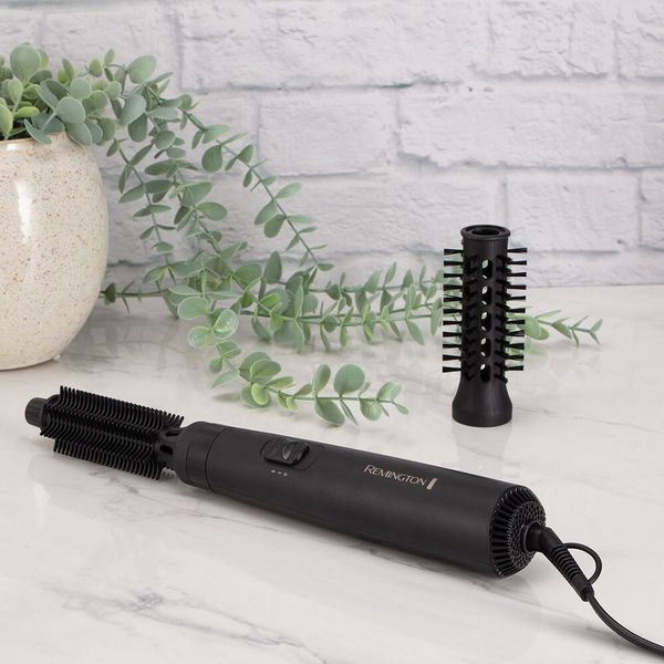 Remington Фен-щетка Dry & Style Caring, 400Вт, режимов-2, иониз-я, керамика, черный AS7100 фото