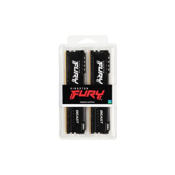 Оперативна пам'ять DDR4 2x8GB 3200MHz Kingston Fury Beast Black (KF432C16BBK2/16) KF432C16BBK2/16 фото