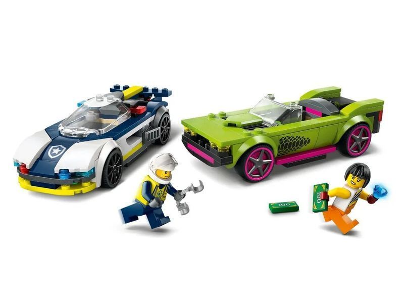 Конструктор LEGO City Преследование маслкара на полицейском автомобиле (60415) 60415 фото