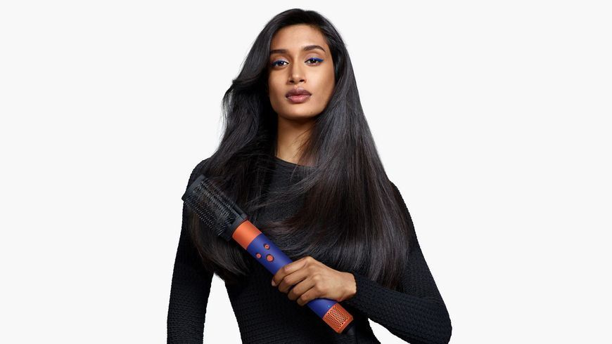 Стайлер Dyson Airwrap I.D. HS08 Curly+Coily Complete Long Vinca Blue/Topaz, 1300Вт, темп.режимов-3, насадок-6, керамика, сине-медный 533759-01 фото