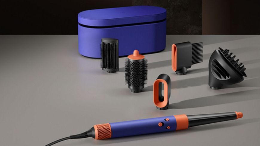 Стайлер Dyson Airwrap I.D. HS08 Curly+Coily Complete Long Vinca Blue/Topaz, 1300Вт, темп.режимов-3, насадок-6, керамика, сине-медный 533759-01 фото