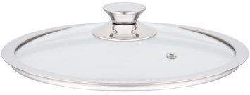 Кришка ARDESTO Gemini, 24см, термостійке скло, нержавіюча сталь AR0724G фото