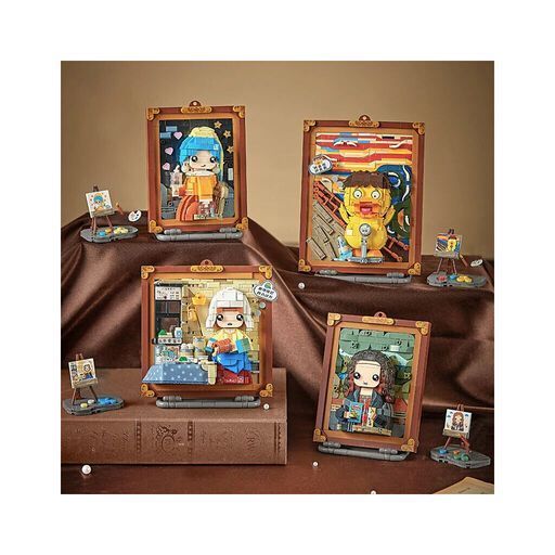 Конструктор LOZ mini Девушка с жемчужной серьгой без фигурок (1287) 1287 фото