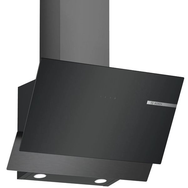 Bosch Вытяжка наклонная, 60см, 616м3ч, черный DWK65AD30R фото