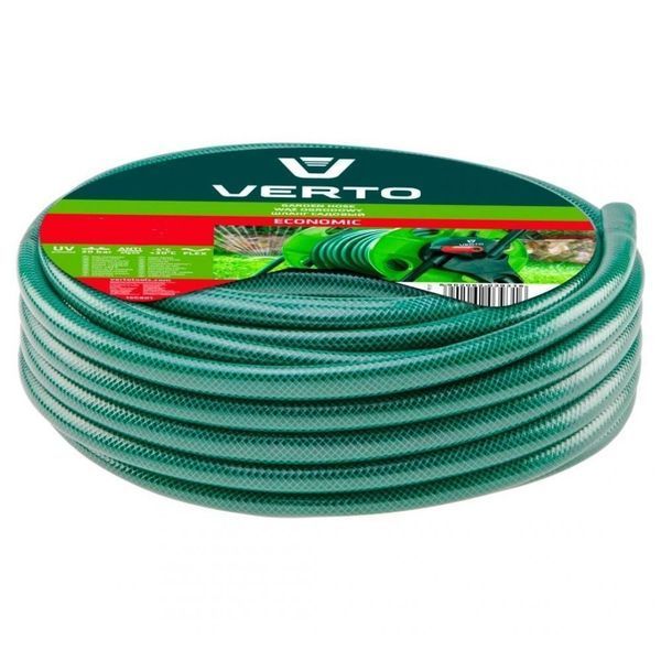 Шланг садовий Verto Economic, 1/2", 20м, 3 шари, до 20бар, -5&hellip;+30&deg;C 15G800 фото
